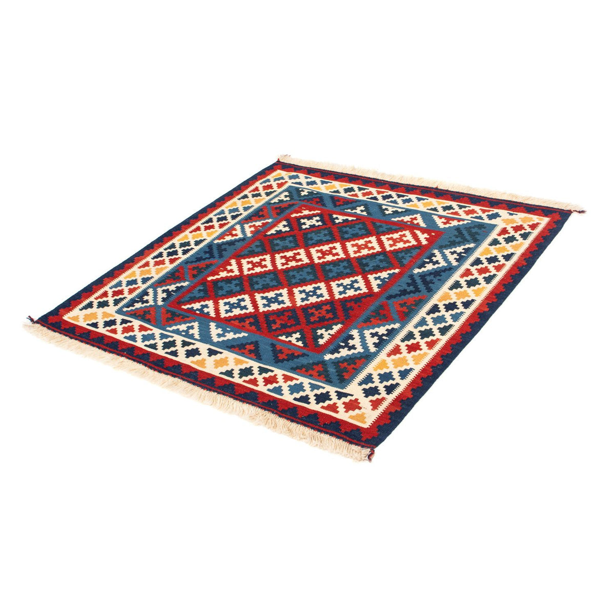Alfombra Kelim - Oriental cuadrado  - 105 x 104 cm - multicolor