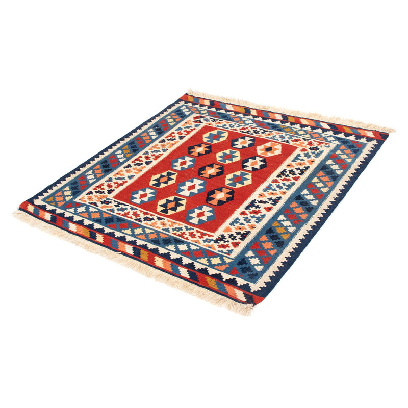 Alfombra Kelim - Oriental cuadrado  - 110 x 105 cm - azul