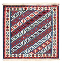 Alfombra Kelim - Oriental cuadrado  - 105 x 103 cm - azul