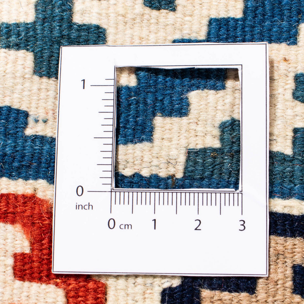 Alfombra Kelim - Oriental cuadrado  - 105 x 103 cm - azul