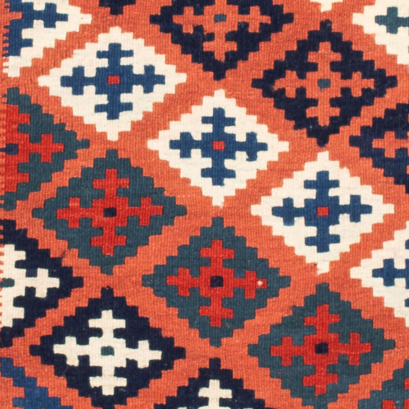 Alfombra Kelim - Oriental cuadrado  - 100 x 96 cm - azul