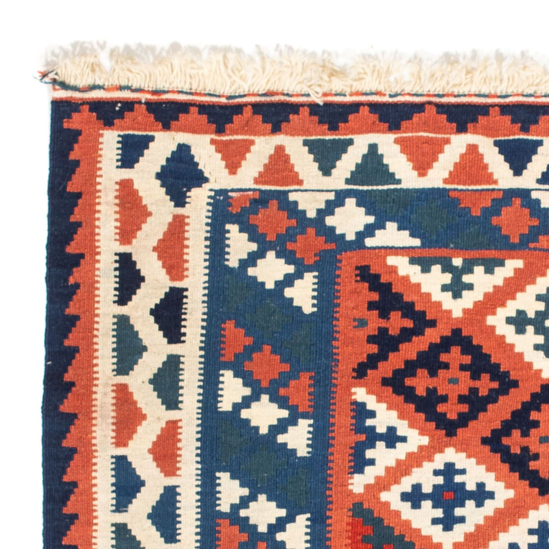 Alfombra Kelim - Oriental cuadrado  - 100 x 96 cm - azul