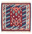 Alfombra Kelim - Oriental cuadrado  - 104 x 103 cm - azul oscuro