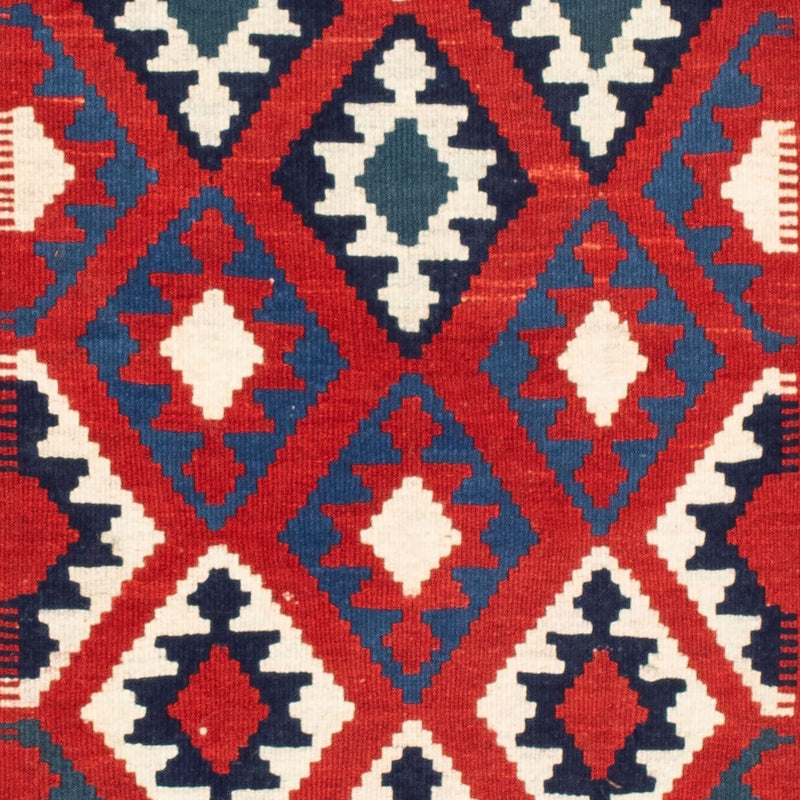 Alfombra Kelim - Oriental cuadrado  - 104 x 103 cm - azul oscuro