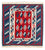 Alfombra Kelim - Oriental cuadrado  - 104 x 100 cm - azul oscuro