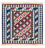 Alfombra Kelim - Oriental cuadrado  - 100 x 100 cm - azul