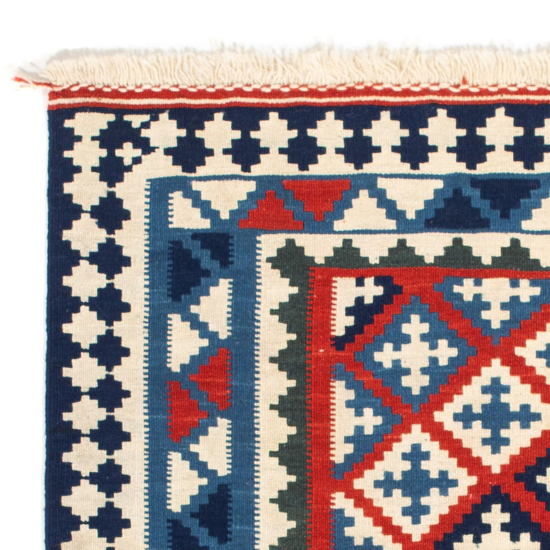 Alfombra Kelim - Oriental cuadrado  - 100 x 100 cm - azul