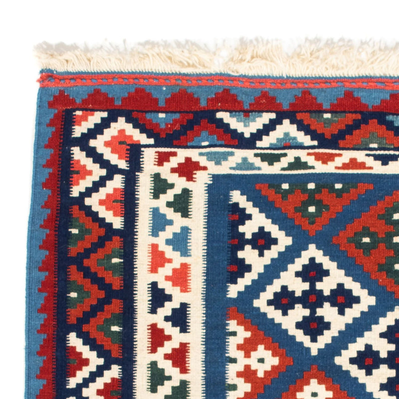 Alfombra Kelim - Oriental cuadrado  - 104 x 101 cm - azul