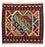 Alfombra Kelim - Oriental cuadrado  - 110 x 109 cm - rojo