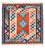 Alfombra Kelim - Oriental cuadrado  - 102 x 102 cm - óxido