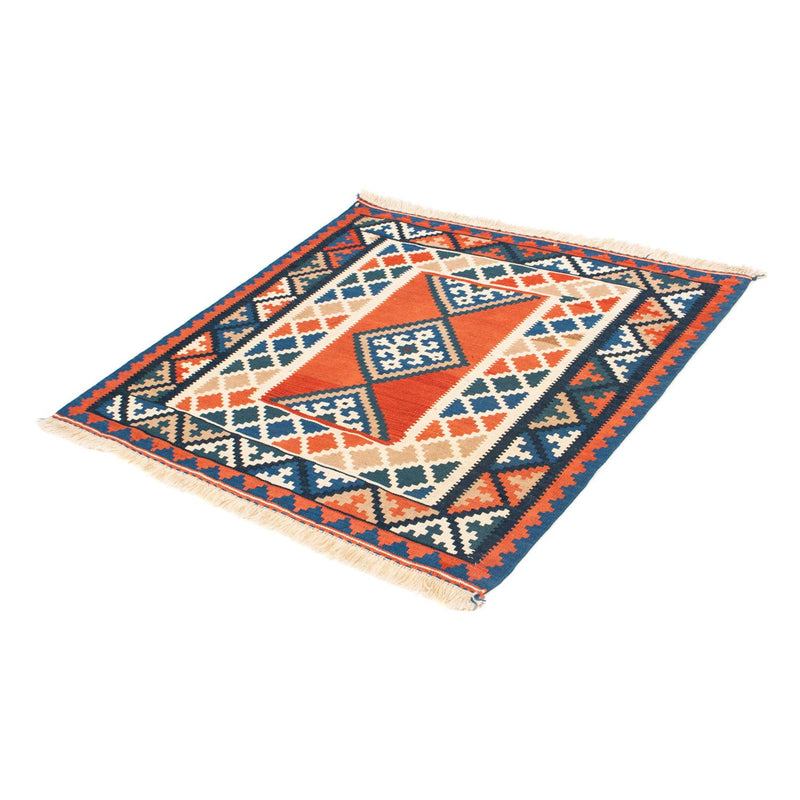 Alfombra Kelim - Oriental cuadrado  - 102 x 102 cm - óxido