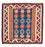 Alfombra Kelim - Oriental cuadrado  - 104 x 102 cm - azul