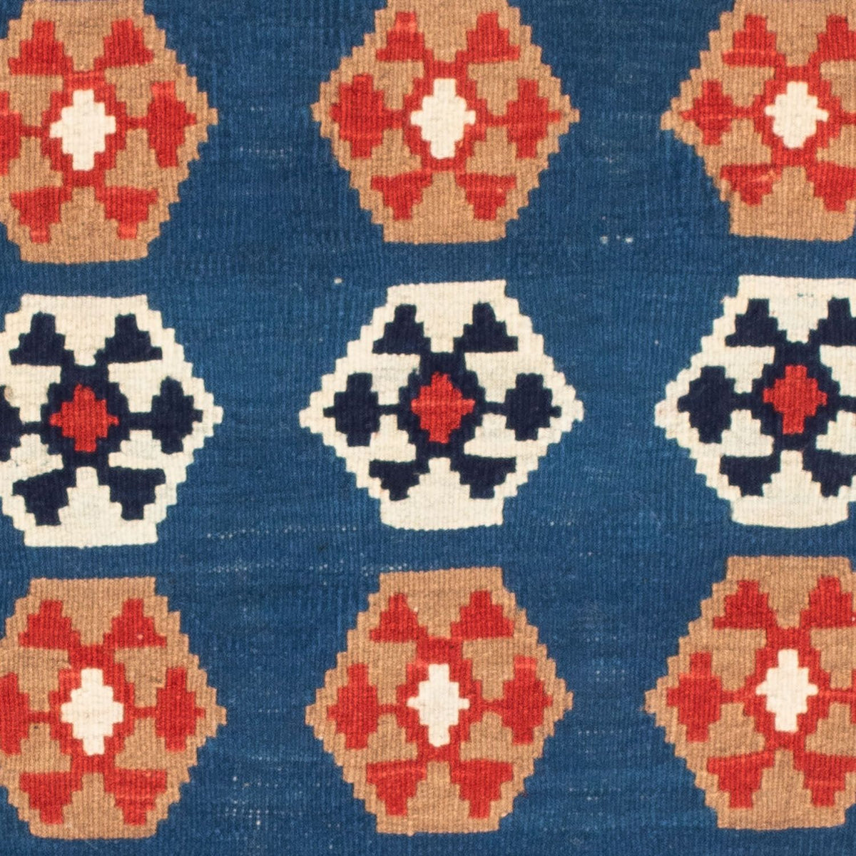 Alfombra Kelim - Oriental cuadrado  - 104 x 102 cm - azul