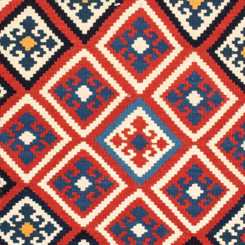 Alfombra Kelim - Oriental cuadrado  - 106 x 105 cm - rojo
