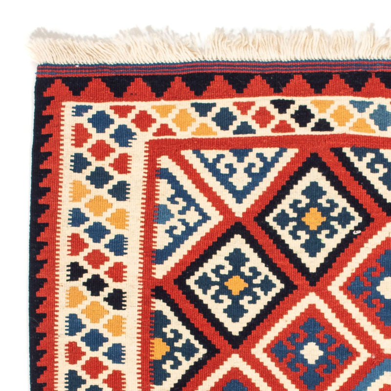 Alfombra Kelim - Oriental cuadrado  - 106 x 105 cm - rojo