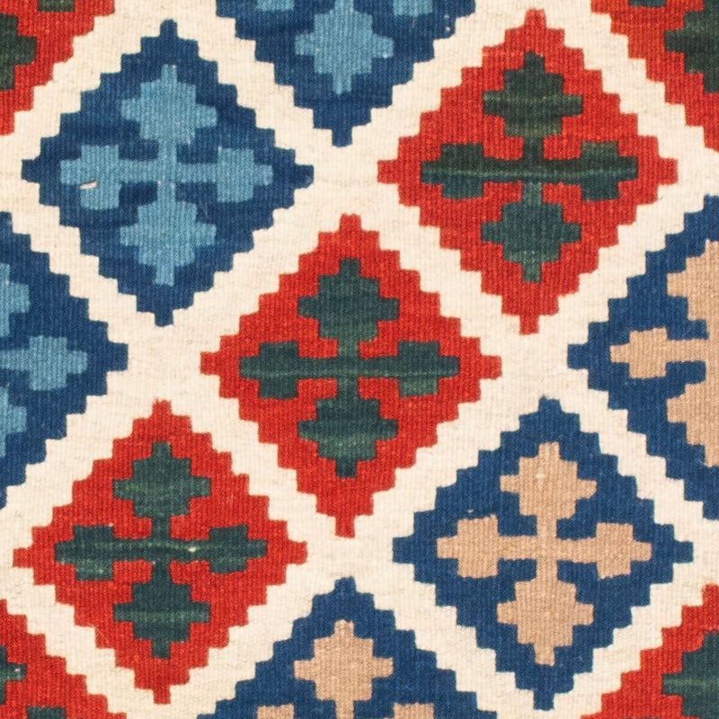 Alfombra Kelim - Oriental cuadrado  - 103 x 100 cm - azul oscuro
