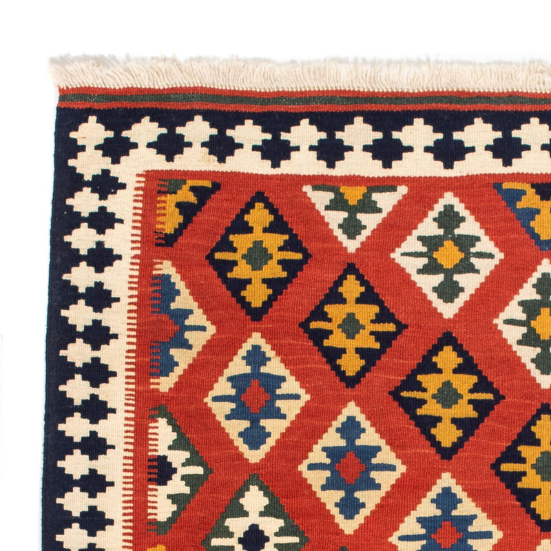 Alfombra Kelim - Oriental cuadrado  - 106 x 103 cm - rojo