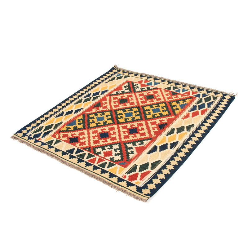 Alfombra Kelim - Oriental cuadrado  - 103 x 101 cm - beige