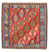 Alfombra Kelim - Oriental cuadrado  - 105 x 104 cm - rojo oscuro