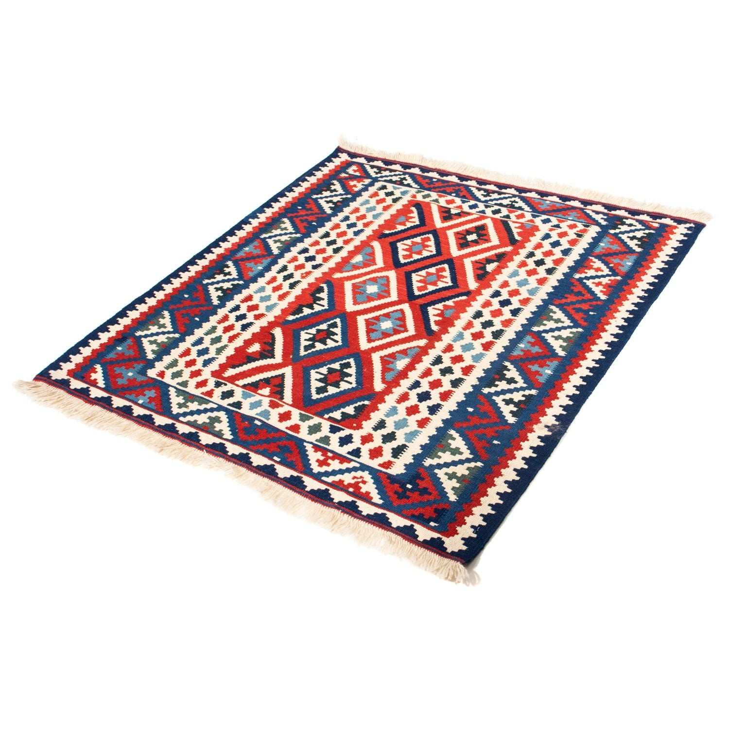 Alfombra Kelim - Oriental cuadrado  - 104 x 103 cm - beige
