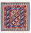 Alfombra Kelim - Oriental cuadrado  - 103 x 101 cm - rojo