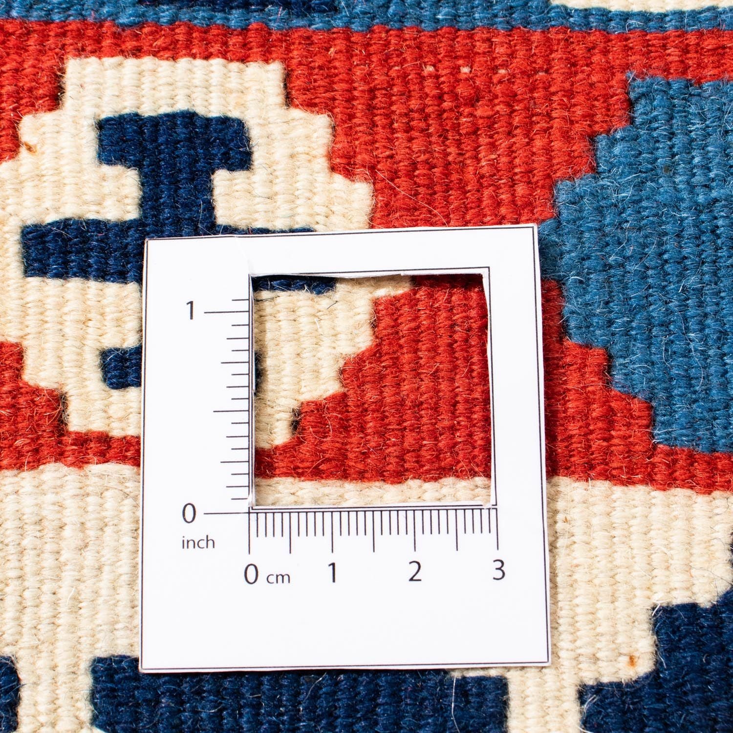Alfombra Kelim - Oriental cuadrado  - 103 x 101 cm - rojo