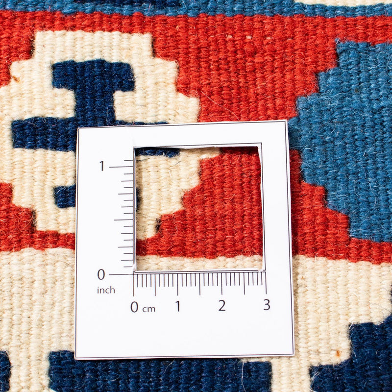 Alfombra Kelim - Oriental cuadrado  - 103 x 101 cm - rojo