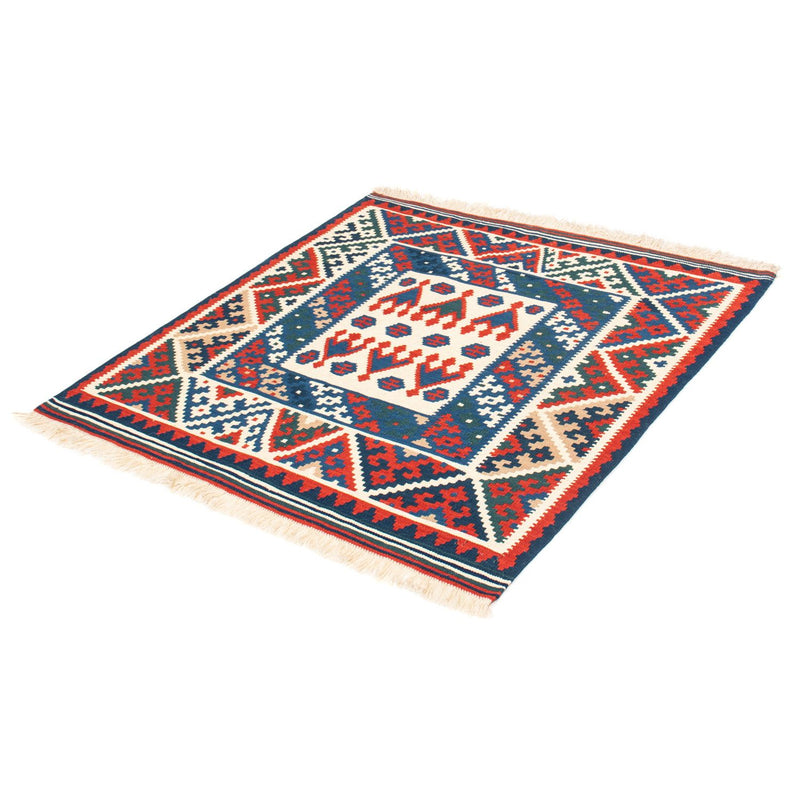 Alfombra Kelim - Oriental cuadrado  - 101 x 101 cm - beige