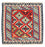 Alfombra Kelim - Oriental cuadrado  - 105 x 105 cm - rojo