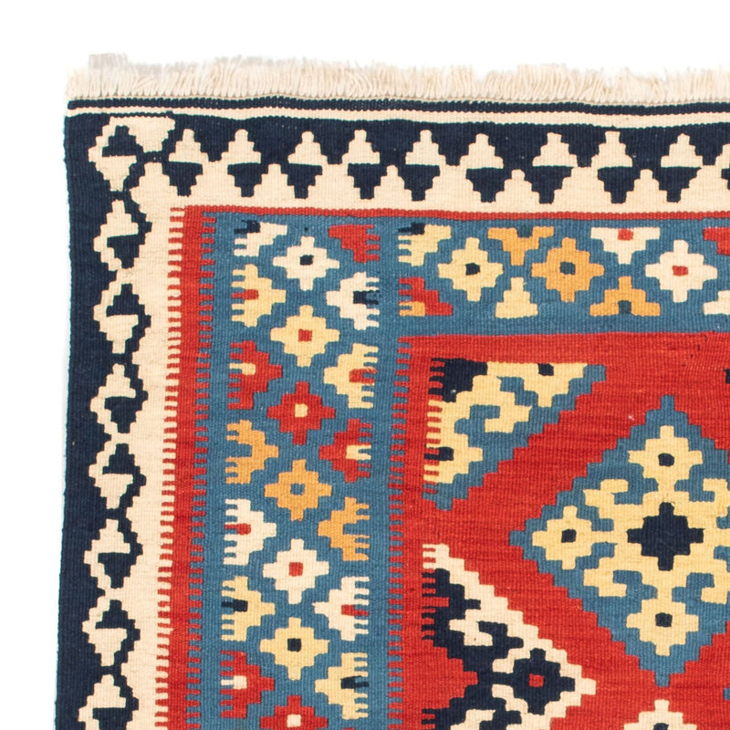 Alfombra Kelim - Oriental cuadrado  - 105 x 105 cm - rojo