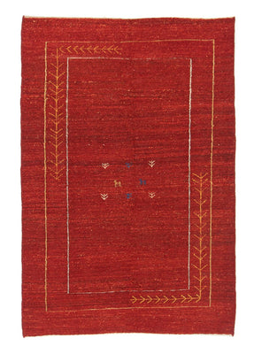 Alfombra Gabbeh - Persa - 167 x 111 cm - rojo