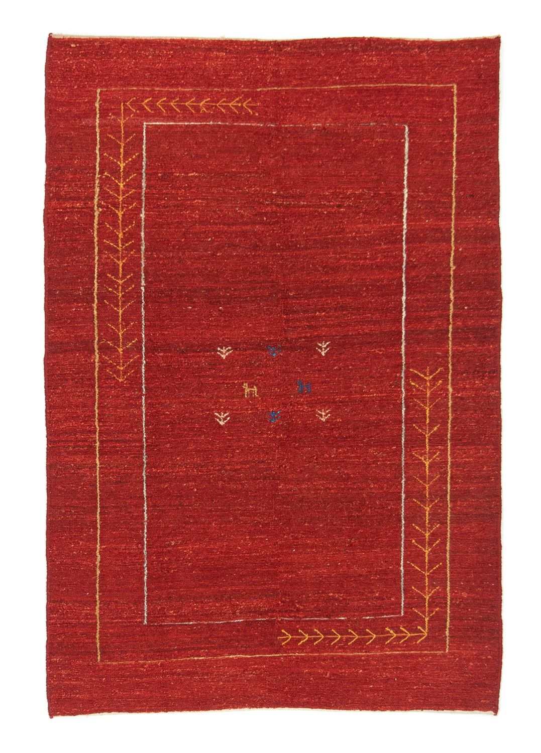 Alfombra Gabbeh - Persa - 167 x 111 cm - rojo