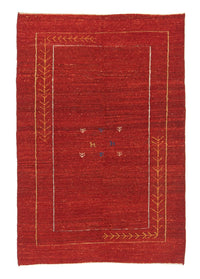 Alfombra Gabbeh - Persa - 167 x 111 cm - rojo