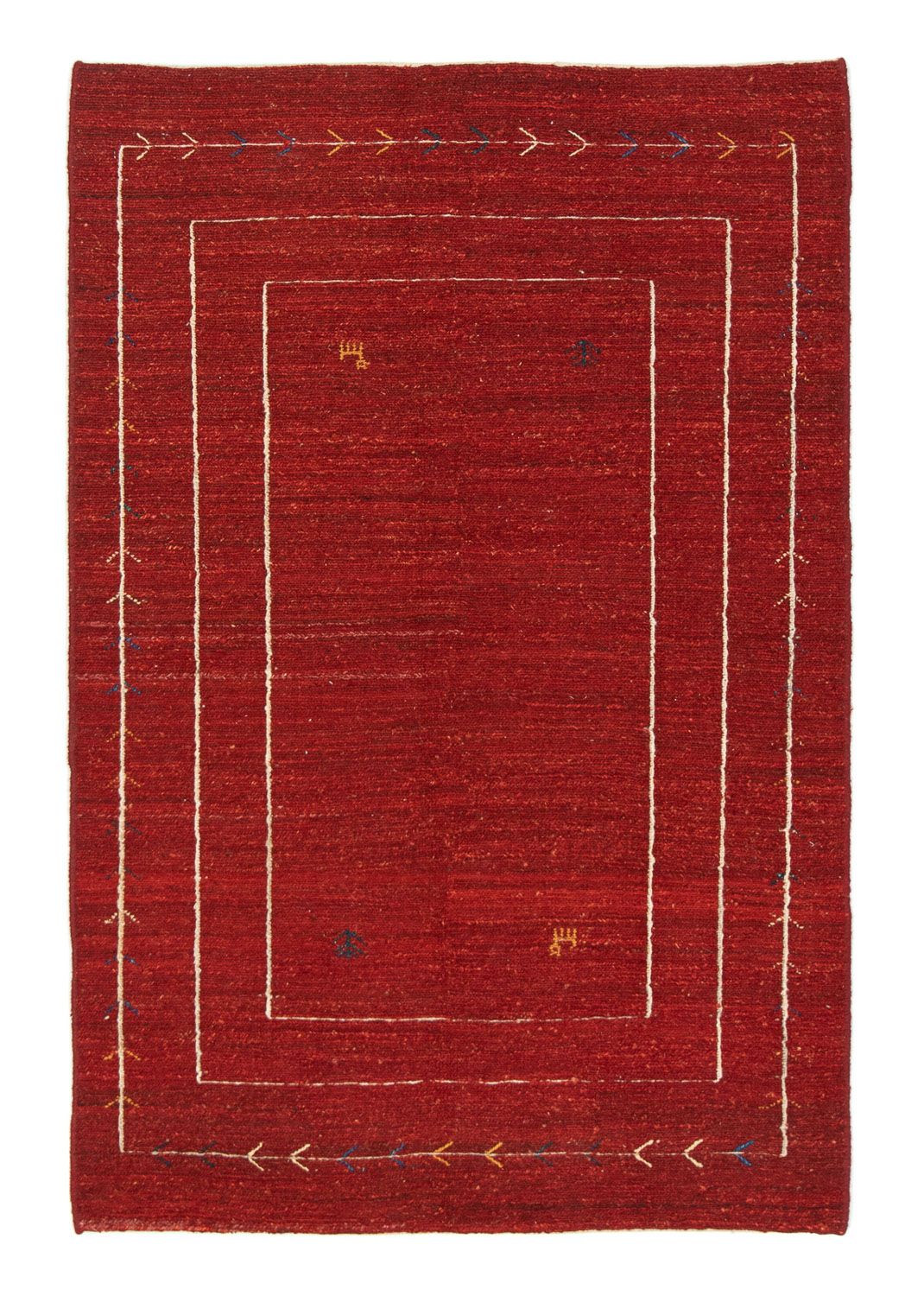 Alfombra Gabbeh - Persa - 173 x 114 cm - rojo