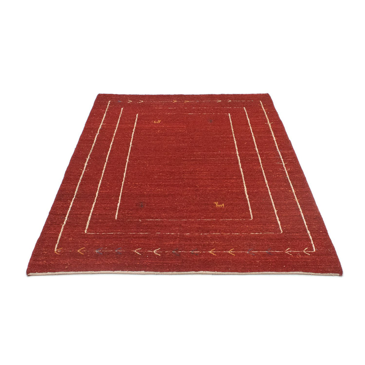 Alfombra Gabbeh - Persa - 173 x 114 cm - rojo