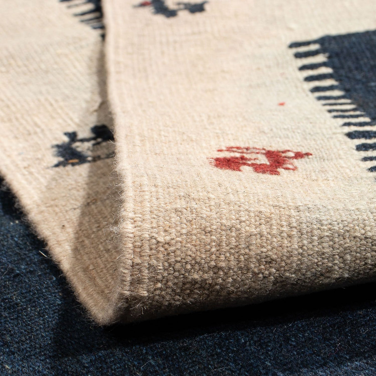 Alfombra Kelim - Oriental - 200 x 152 cm - azul oscuro