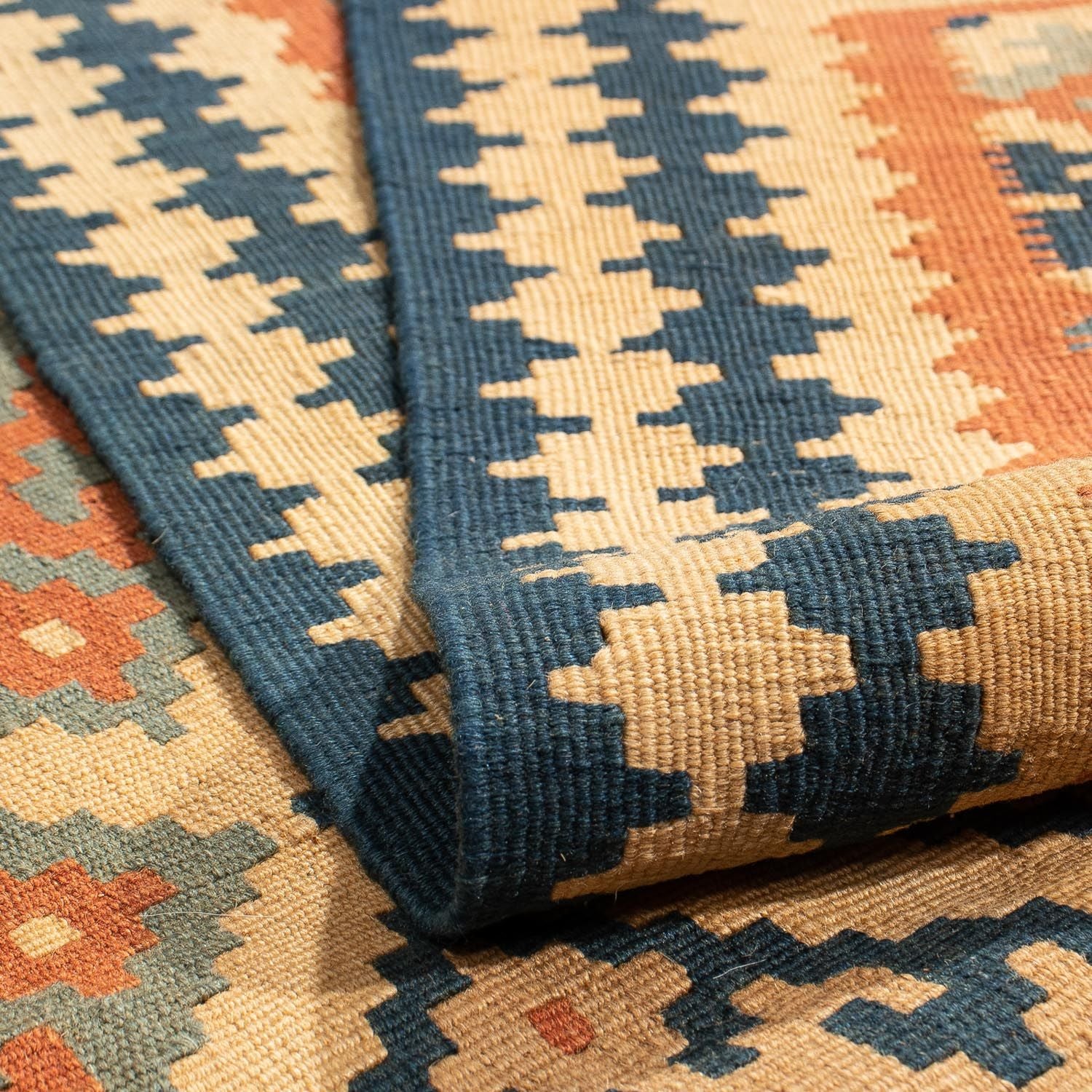 Alfombra Kelim - Oriental - 185 x 152 cm - marrón claro