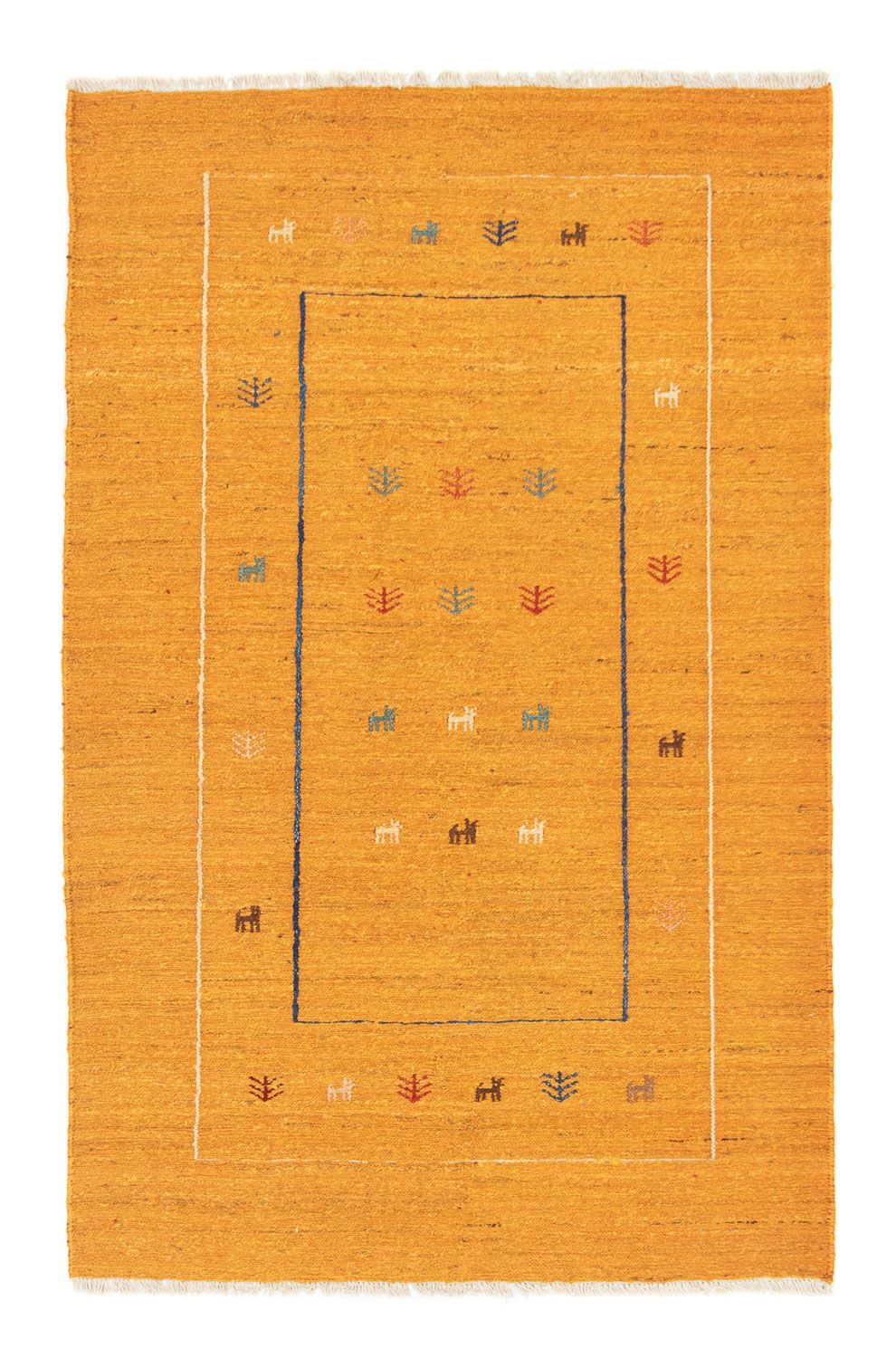 Alfombra Gabbeh - Persa - 188 x 123 cm - oro