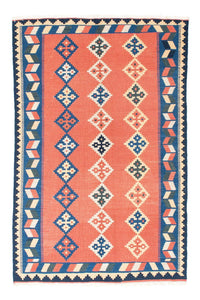 Alfombra Kelim - Oriental - 193 x 135 cm - naranja