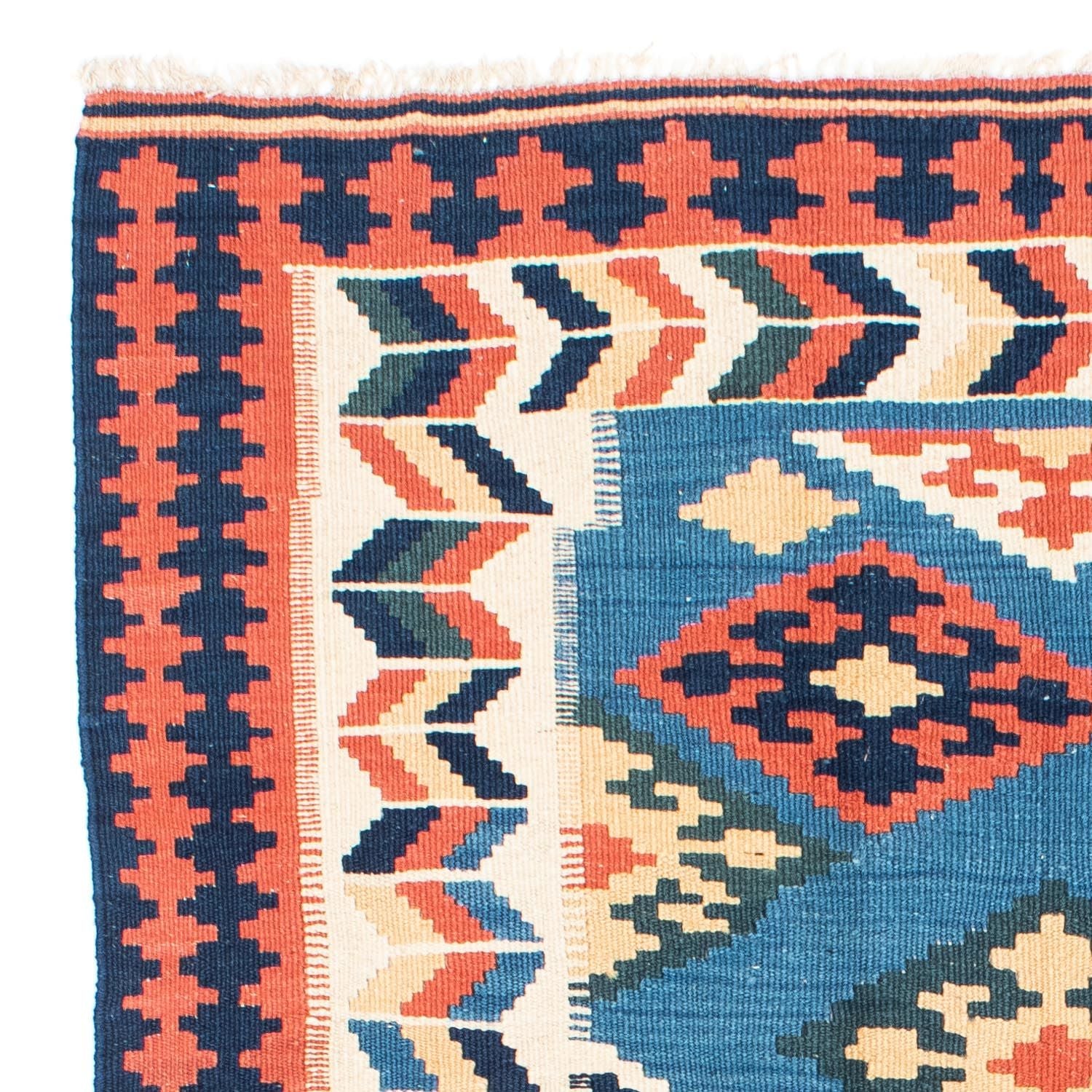 Alfombra Kelim - Oriental - 194 x 133 cm - azul