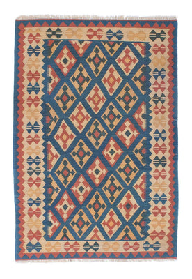 Alfombra Kelim - Oriental - 193 x 124 cm - azul