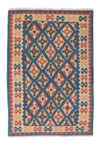 Alfombra Kelim - Oriental - 193 x 124 cm - azul