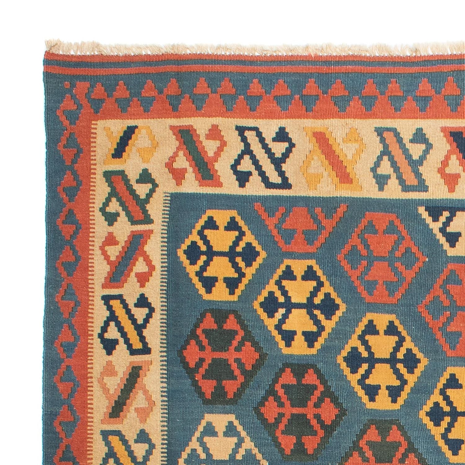 Alfombra Kelim - Oriental cuadrado  - 212 x 198 cm - azul
