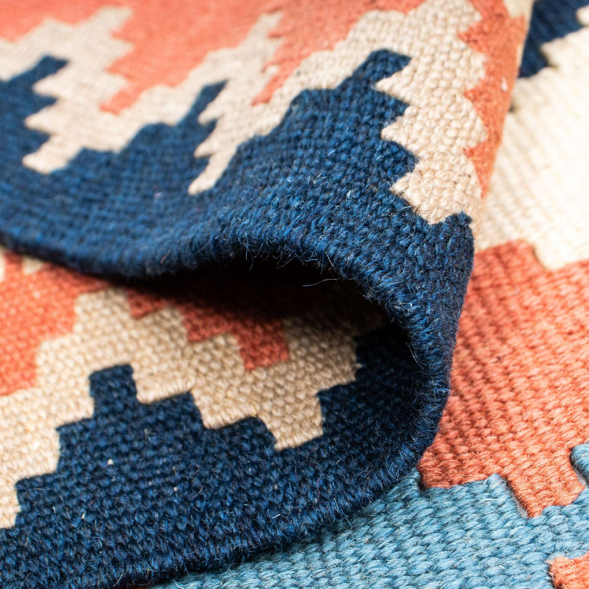 Alfombra Kelim - Oriental - 200 x 159 cm - azul
