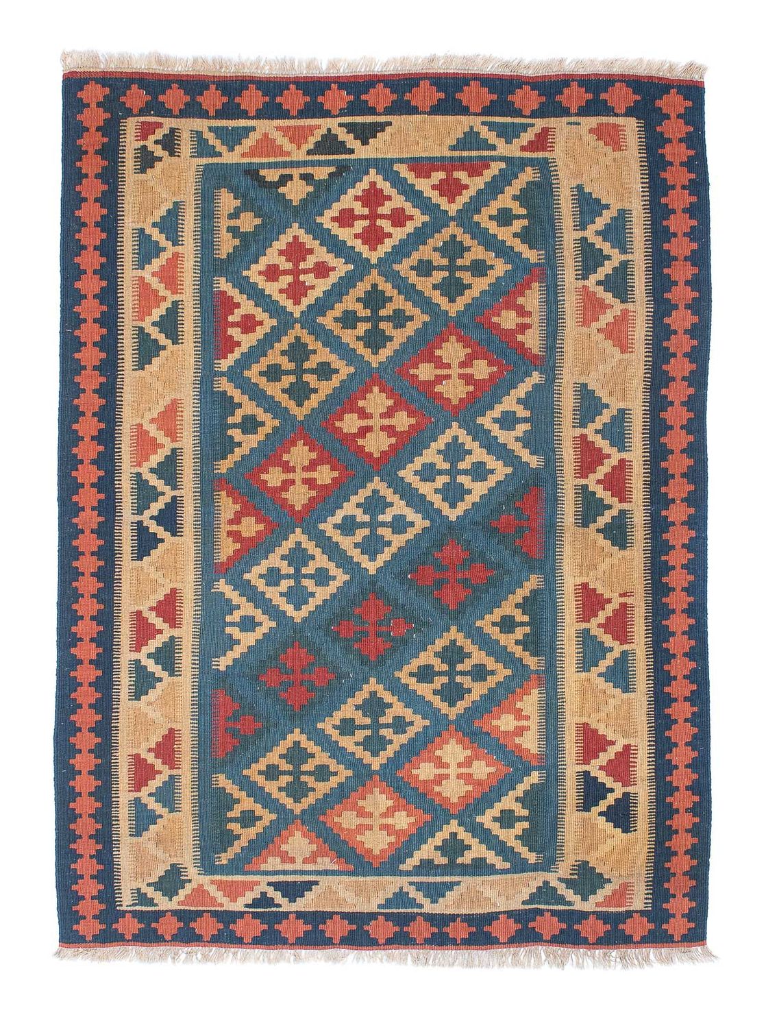Alfombra Kelim - Oriental - 168 x 118 cm - azul