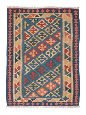 Alfombra Kelim - Oriental - 168 x 118 cm - azul