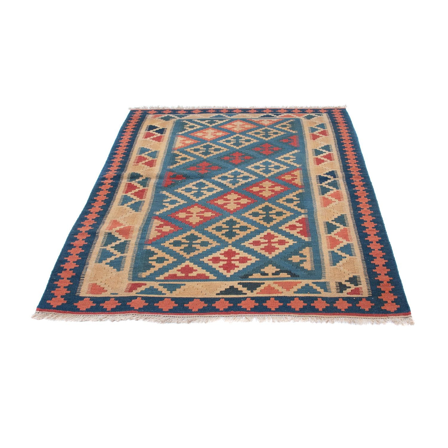 Alfombra Kelim - Oriental - 168 x 118 cm - azul