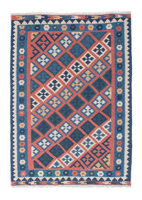 Alfombra Kelim - Oriental - 186 x 133 cm - multicolor
