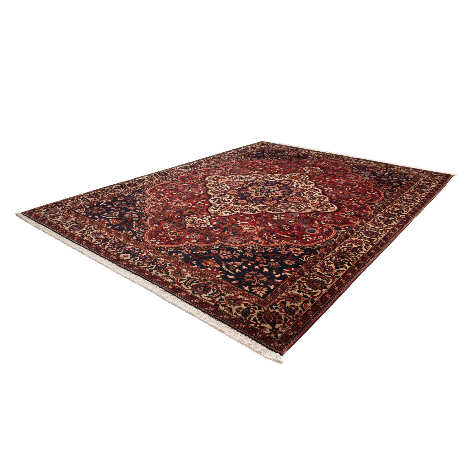 Alfombra persa - Nómada - 365 x 263 cm - rojo oscuro