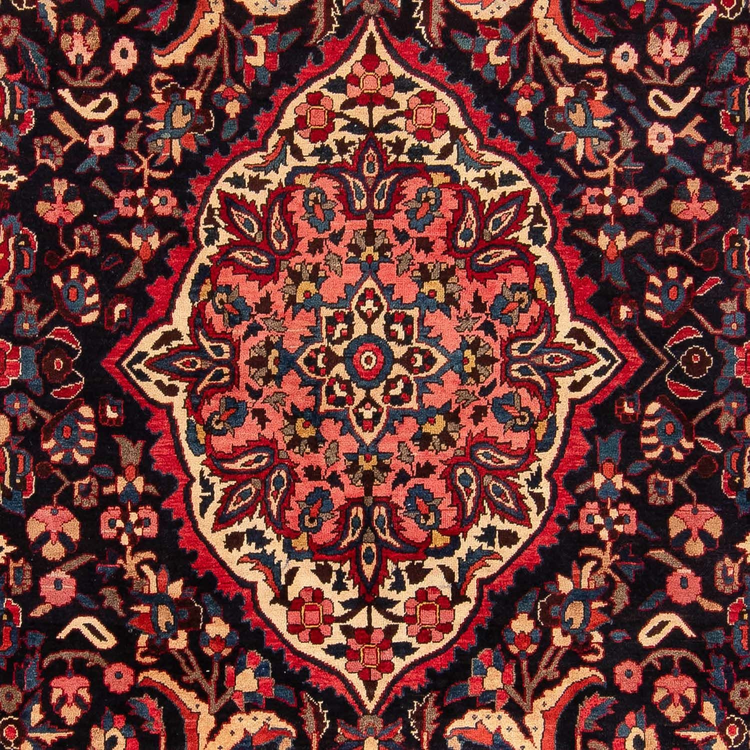 Alfombra persa - Nómada - 374 x 267 cm - azul oscuro
